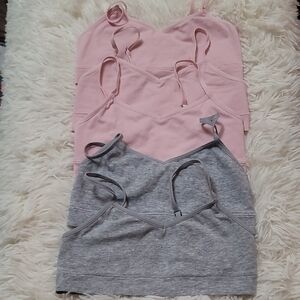 Carters, Girls,Pink and Gray Bra Set, Size 8